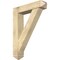 Ekena Millwork Traditional Arts and Crafts Rough Sawn Bracket w/ Offset Brace, Douglas Fir, 8"W x 36"D x 48"H BKT0806X36X48TRA03RDF - alternate 1